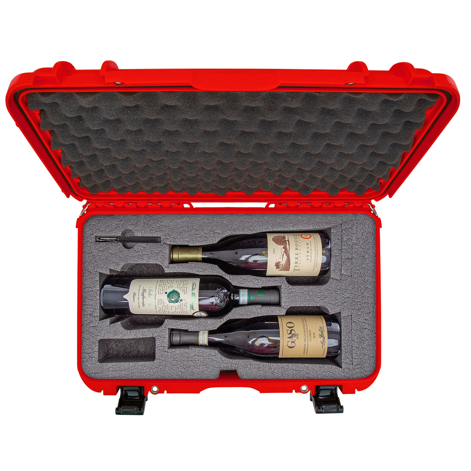 NANUK 935 3 Wine Bottle Case red