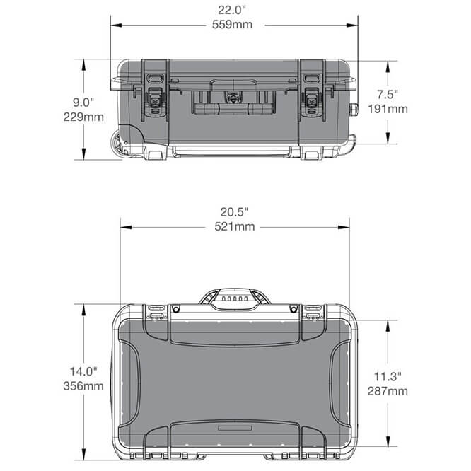 Nanuk 938 6 Wine Bottle Case Specs